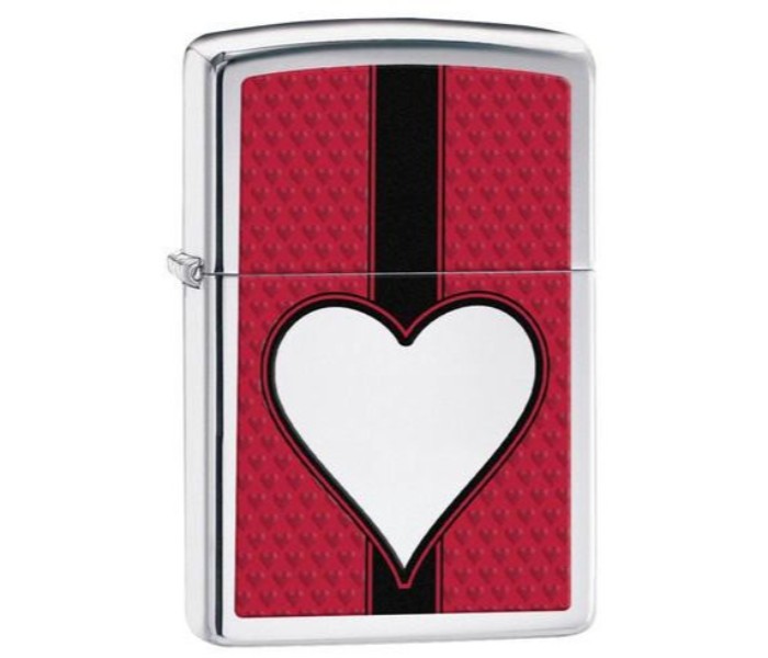 Zippo 28466 250 Chrome Heart Lighter Multicolor - Zoom Image