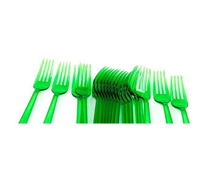 Rosymoment DP-2301 High Gloss Auality Disposable Plastic Forks, 185 mm - Set of 20 - Zoom Image 3