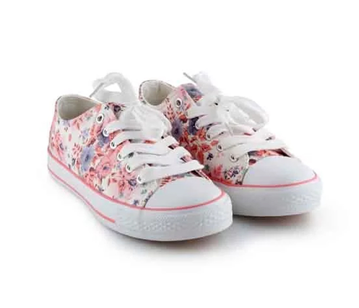 Okko Flower Pattern Sneaker For Girls Eu-36 - Pink - Zoom Image 3