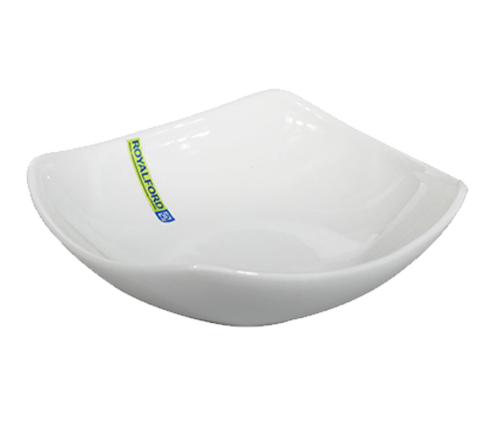 Royalford RF9257 7.5-inch Porcelain Ware Magnesia Square Bowl - White - Zoom Image