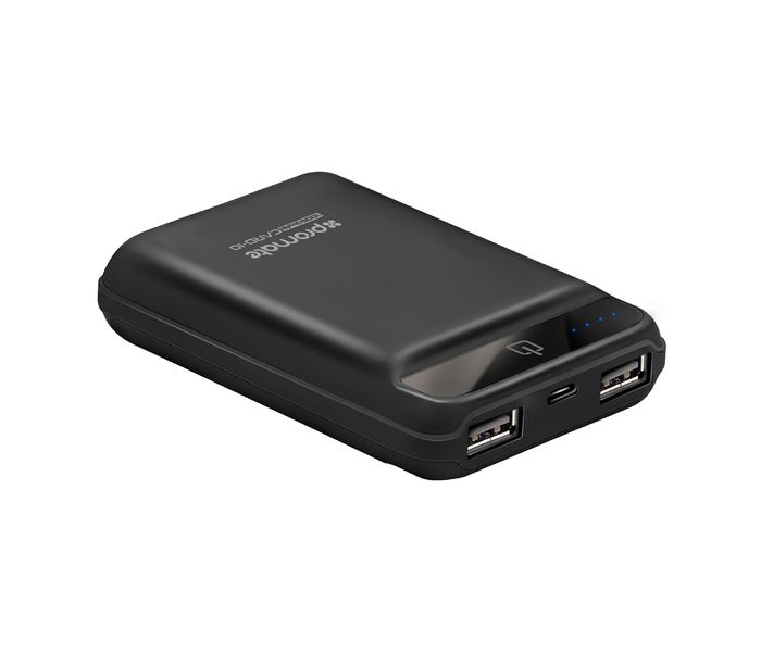 Promate Card-10 10050 mAh Portable Charger Power Bank with Ultra Fast Dual 2.4A USB Port , Black - Zoom Image 10