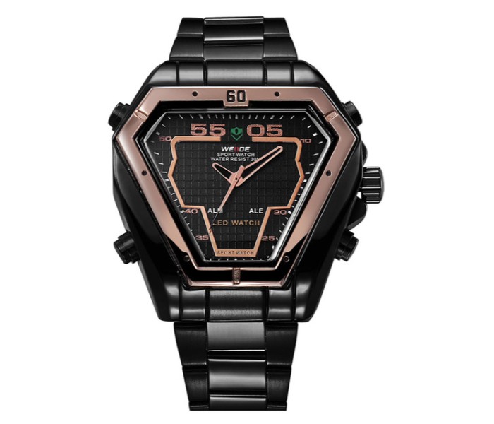 Weide WH 1102MB BK Mens Digital and Analog Watch Black - Zoom Image