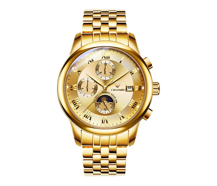 Tevise 9008 Men's Casual Business Automatic Watch - Gold - Zoom Image