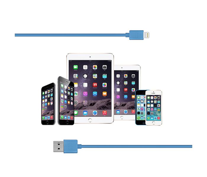 Promate LinkMate-LT USB Data & Charge Cable with Lightning Connector - Blue - Zoom Image 5