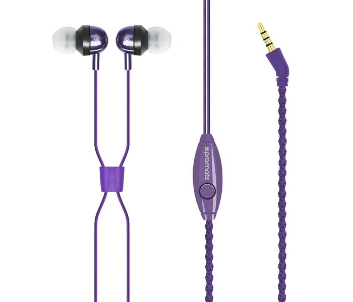 Promate Retro Wristband Headphones with Noise Cancellation, Purple - Zoom Image 8