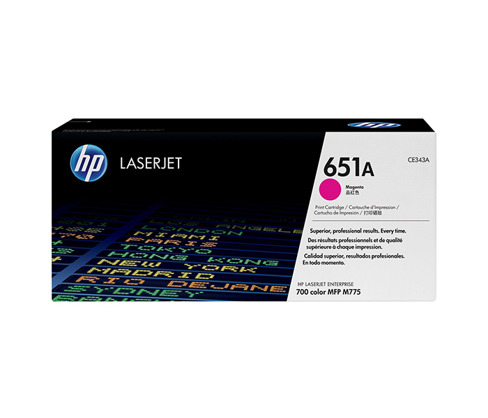 HP 651A Original LaserJet Toner Cartridge - Magenta (CE343A) - Zoom Image