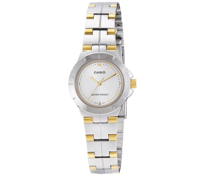 Casio LTP-1242SG-7CDF Womens Analog Watch White and Silver - Zoom Image 2