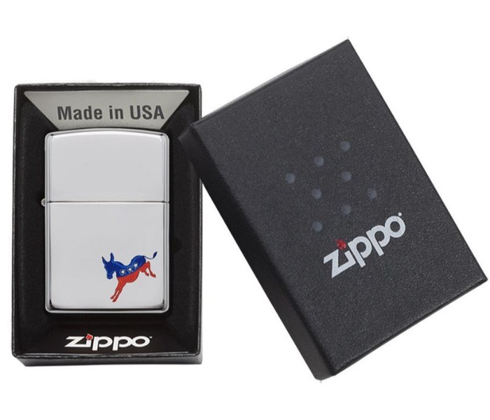 Zippo 29073 Democrat Lighter Silver - Zoom Image 3