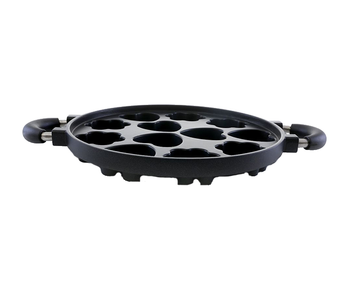 Royalford RF5780 Dai Cast Aluminum Muffin Plate - 28cm, Black - Zoom Image 1