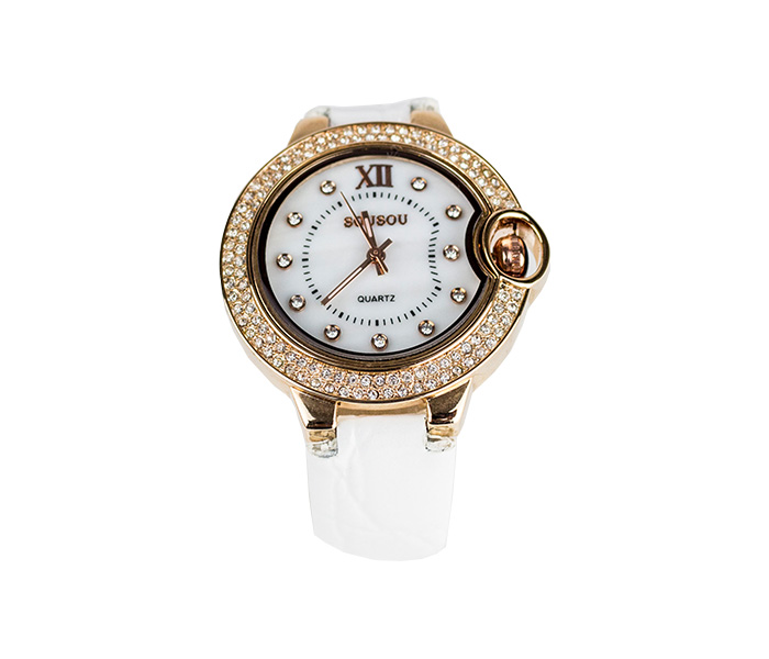 DND DW14763 Analog Watch for Women - White - Zoom Image 4