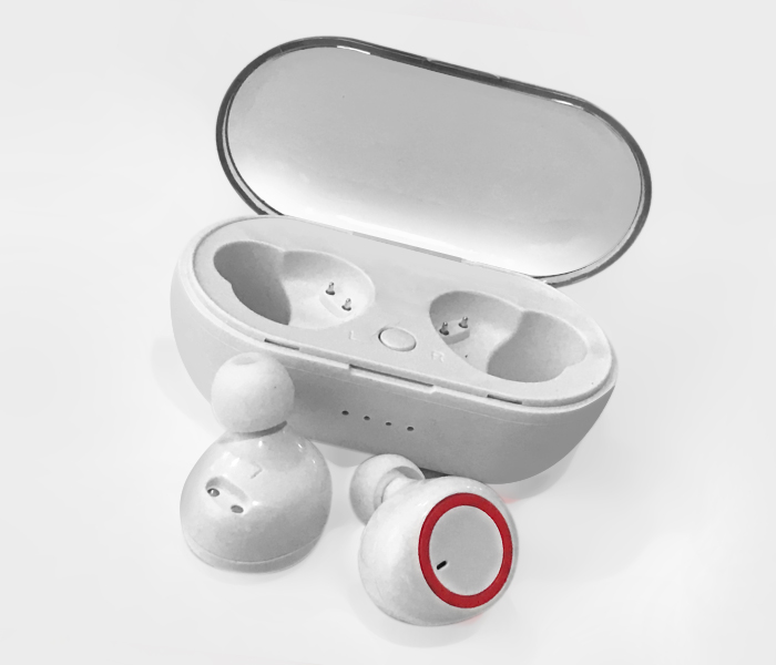 Cilovetty Y-02TWS High Quality Airpods Doble With Power Bank - White&Red - Zoom Image 1