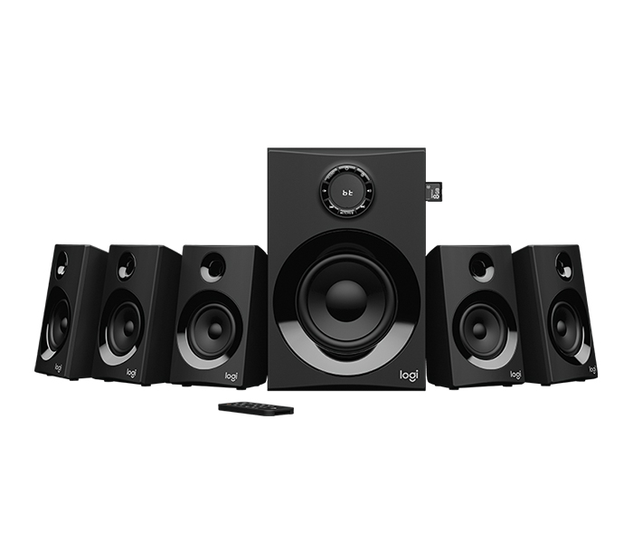 Logitech 980-001317 Z607 5.1 Surround Sound Speaker System with Bluetooth - Black - Zoom Image 1