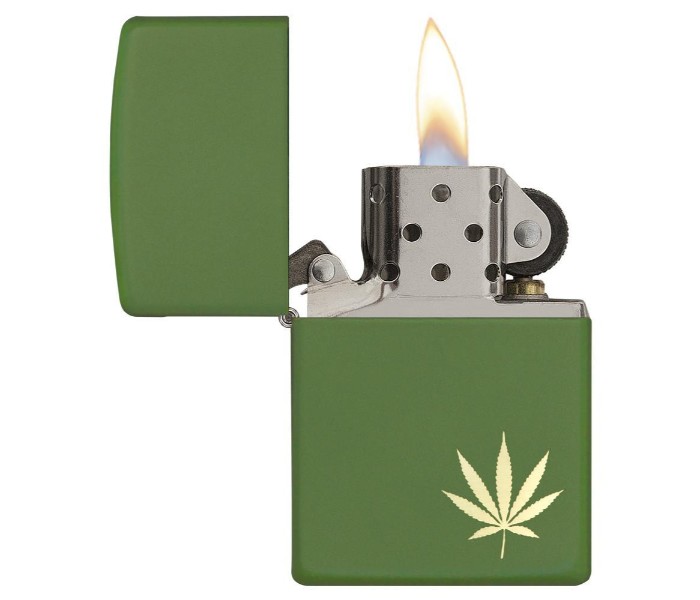 Zippo 29588 Leaf Lighter Green - Zoom Image 1