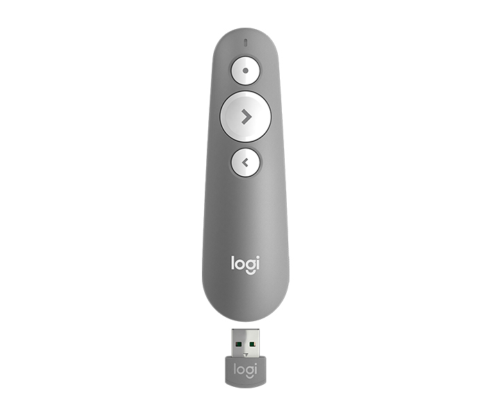 Logitech 910-005387 R500 Laser Presentation Wireless Bluetooth Remote - Grey - Zoom Image 3