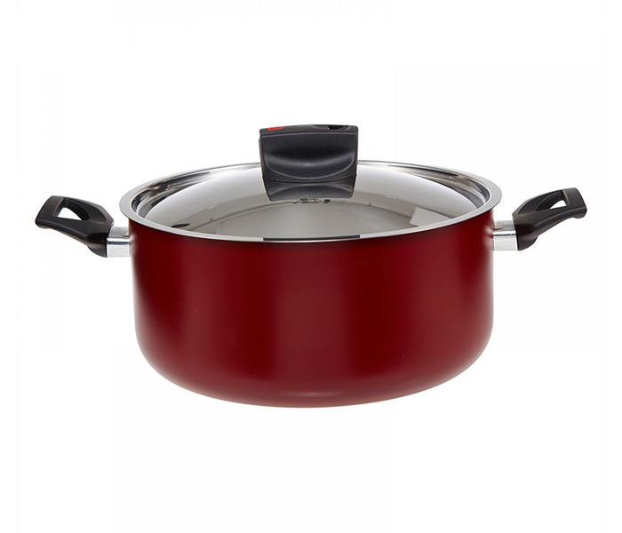 Prestige PR22100 22CM Aluminium Safecook with Nonstick Casserole - Red - Zoom Image 3