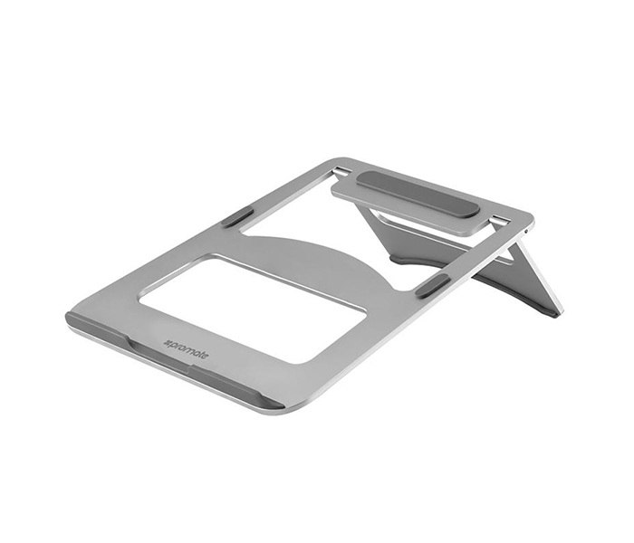 Promate DESKMATE-3 Universal Anodized Aluminum Laptop Stand - Silver - Zoom Image 7