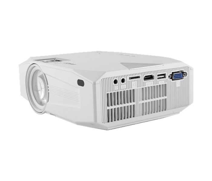 Bison BS-700 HD LED Wireless Entertainment Projector White - Zoom Image 1