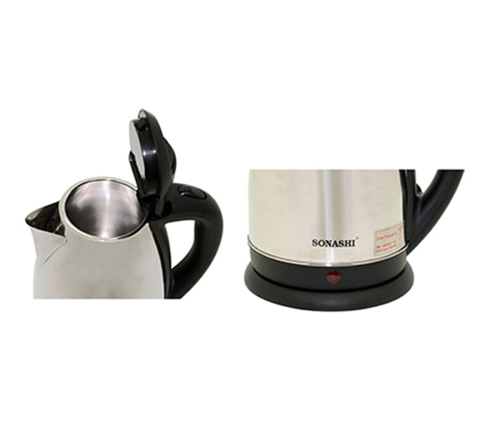 Sonashi SKT-1804 1.8 Litre Stainless Steel Cordless Kettle - Silver - Zoom Image 2