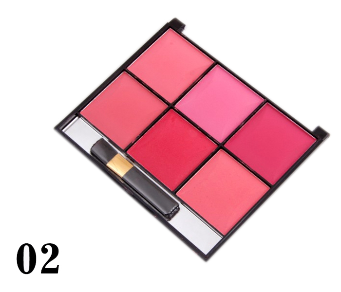 Miss Rose 7004-086Y24 6 Colors Blush Makeup Palette 02 - Zoom Image