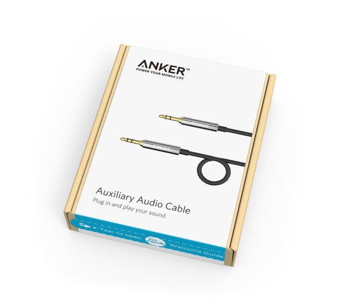 Anker A7123 3.5mm Auxiliary Audio Cable Black - Zoom Image 2