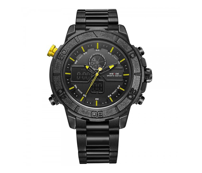 Weide WH-6108MB Analog and LCD Digital Watch Yellow and Black - Zoom Image 1