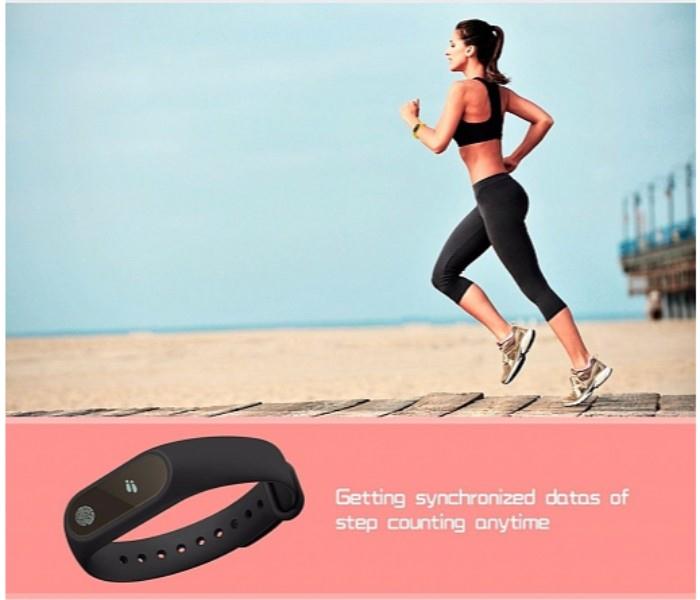 Universal M2 Bluetooth Smart Bracelet Heart Rate Monitor, Health, Fitness & Sleep Tracker Wristband For Android & iOS - Black - Zoom Image 5