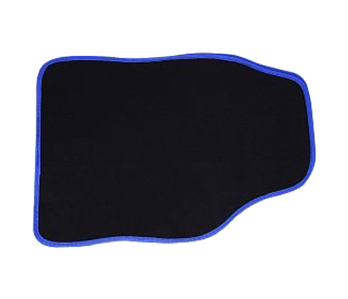 YZ 4 Pieces Car Mat, Black & Blue - Zoom Image 2