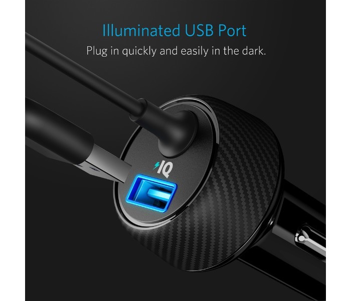 Anker A2214 PowerDrive Elite 2 Ports Car Charger with Lightning Connector Black - Zoom Image 8