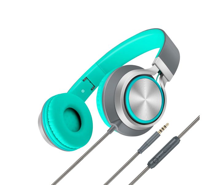 Promate Spectrum Premium On EarStereo Wired Headset with Padded Headband, Green - Zoom Image 4