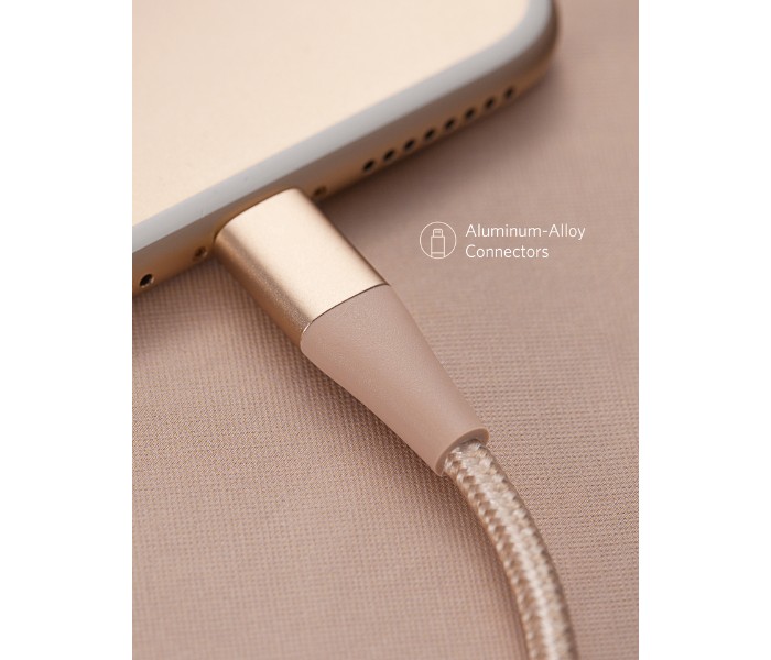 Anker A8452 Powerline II Plus Lightning Cable 3 ft Beige - Zoom Image 3