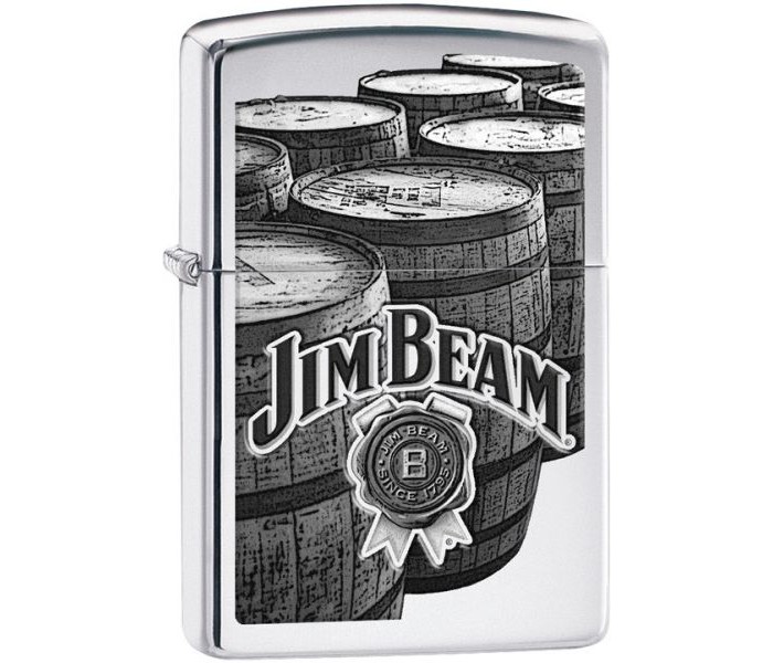 Zippo 29324 250 Jim Beam Lighter Silver - Zoom Image