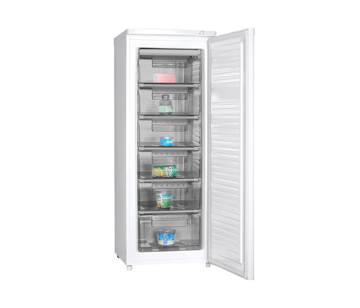 Geepas GRFU2006 200L Upright Freezer with 6 Crystal Freezer Drawers - Zoom Image 1