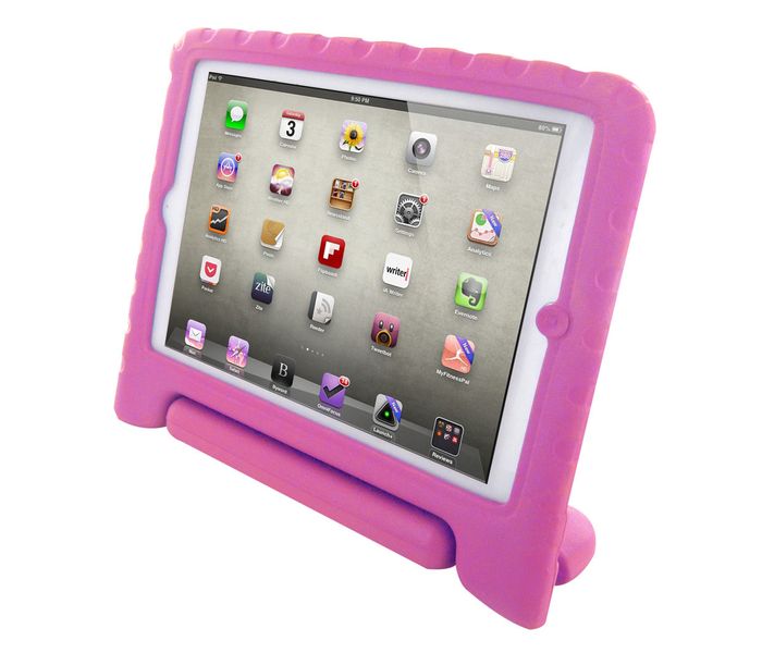 Promate BambyAir Shockproof Kiddie Case with Convertible Stand for iPad Air - Pink - Zoom Image 4