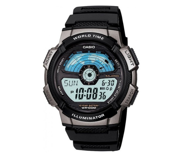 Casio AE-1100W-1AVDF (TH) Mens Sports Digital Watch Black - Zoom Image 3