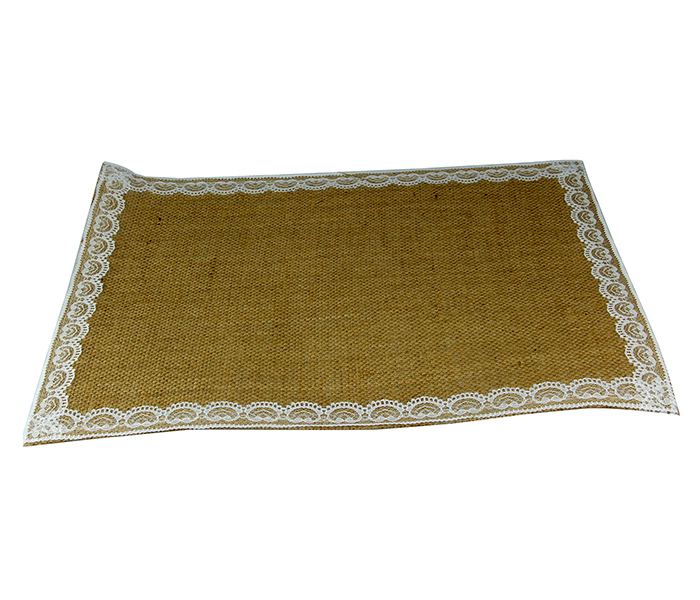 Taqdeer 851-84 Jute Decorative Table Mat - 12Pcs Set - Zoom Image 1