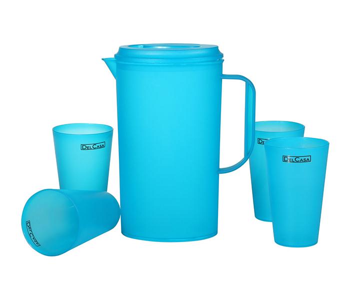 Delcasa DC1169 2 Litre Wafer Water Jug with 4 Glasses - Zoom Image