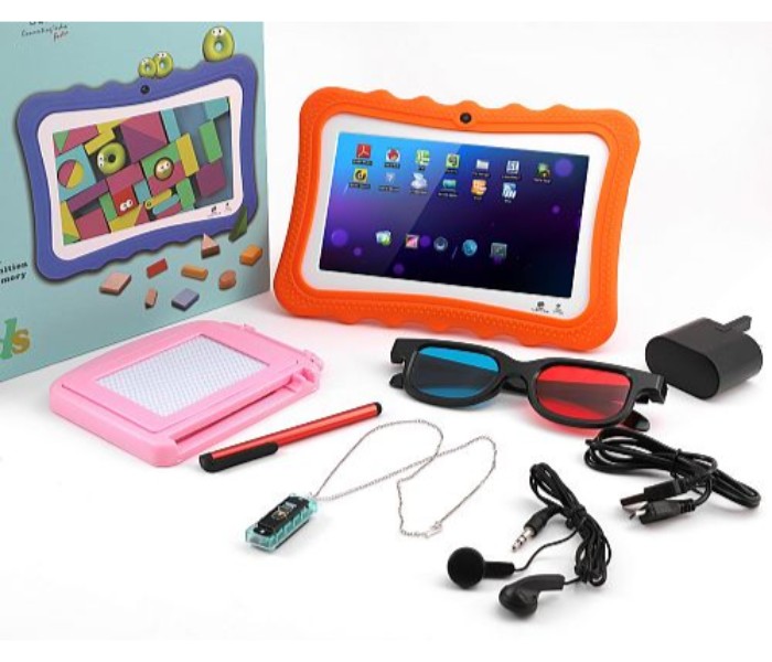 BSNL K-1 Kids Tablet, 7 inch, Android 4.4.2, 8GB, 1GB DDR3, Dual-core, Dual Camera, Orange - Zoom Image 2