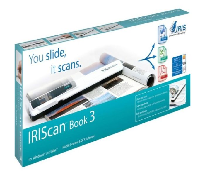 IRIS 457888 Scan Book 3 Portable Scanner White - Zoom Image 1