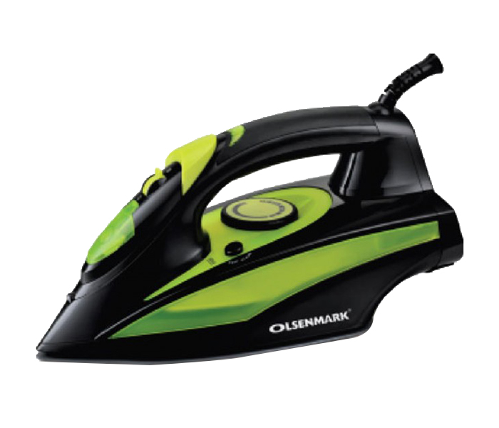 Olsenmark OMSI1713 Ceramic Steam Iron - Black & Green - Zoom Image