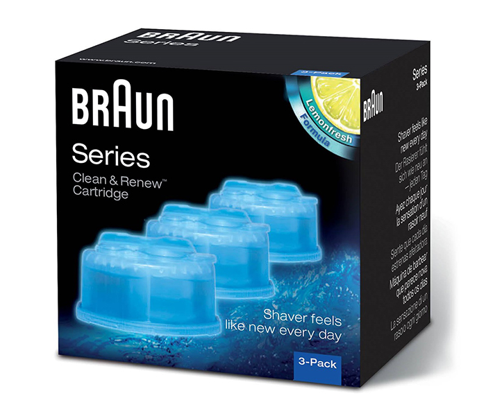 Braun CCR-3 Clean & Charge Refills Set of 3, Blue - Zoom Image 2