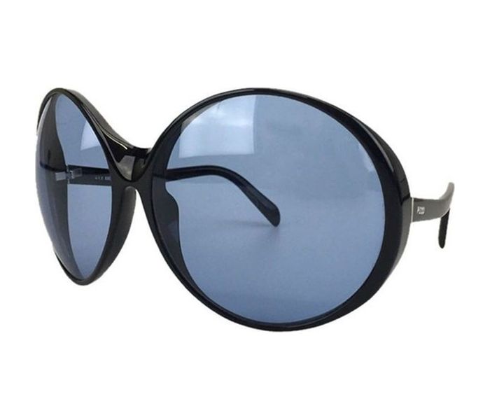 Emilio Pucci EP 30 01V Oversize Black Frame & Blue Mirrored Sunglasses for Women - Zoom Image 2