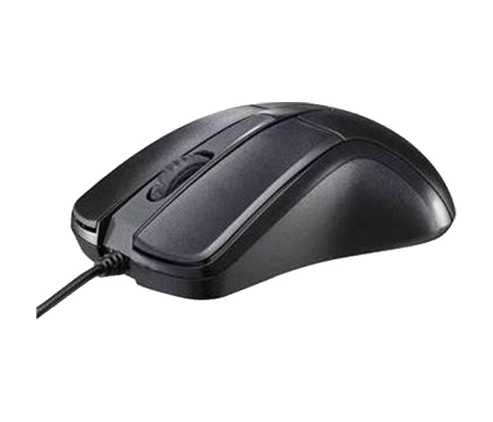 Rapoo N1010 Wired Compact Optical Mouse - Black 16518 - Zoom Image 1