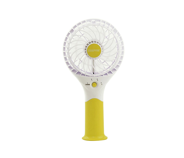 Geepas GF9617 7 Watts ABS Rechargeable Mini Fan - Green - Zoom Image 1