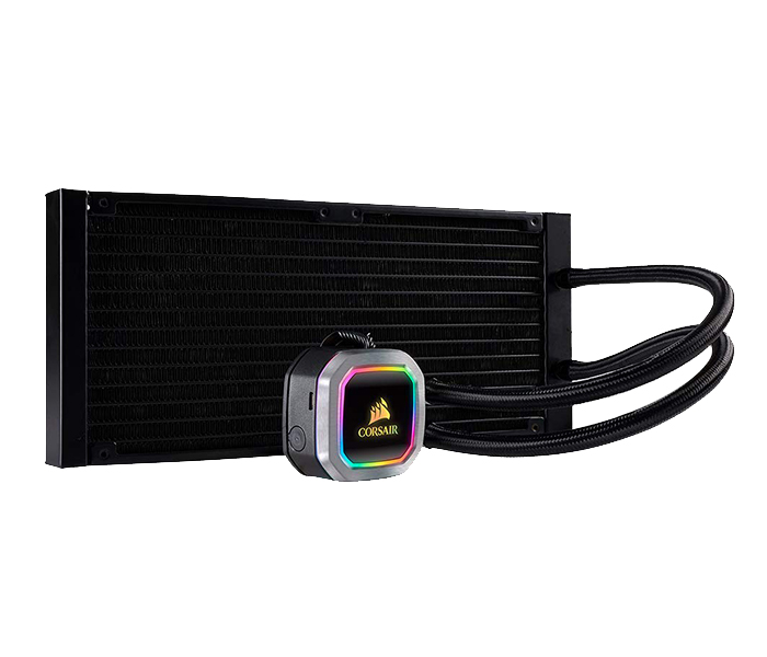 Corsair CW-9060038-WW Hydro Series H115i RGB Platinum 280mm Liquid CPU Cooler - Black - Zoom Image 1