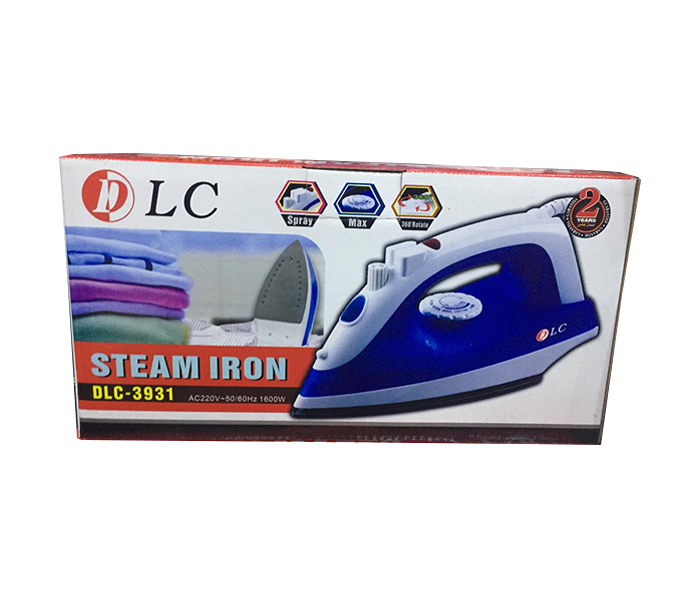 DLC 3931 1600 Watts Steam Iron - Blue - Zoom Image