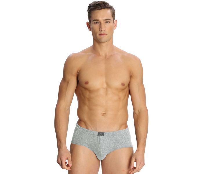 Jockey 8035-0310 Modern Classic Poco Brief Grey Melange/S - 3 Pieces Pack - Zoom Image