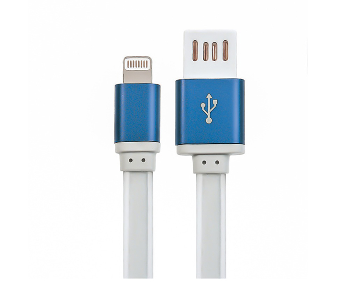 iends IN-CA4246 Flat Lightning USB Cable - White - Zoom Image 2