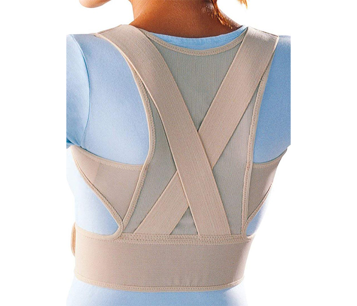 Lp Support N15427310A Adjustable Elastic Posture Support Brace - Beige - Zoom Image 1