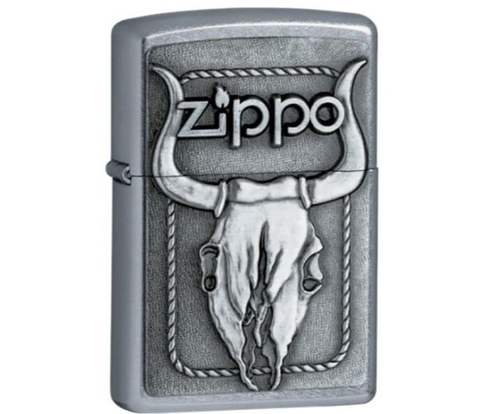 Zippo 20286 207 Bull Skull Lighter Grey - Zoom Image 3