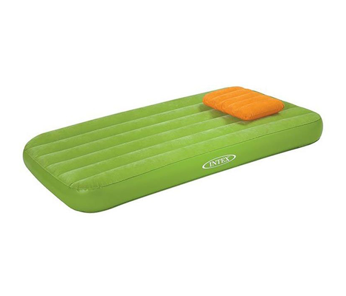 Intex ZX-66801 Inflatable Twin Size Cozy Kidz Airbed - Green - Zoom Image 2